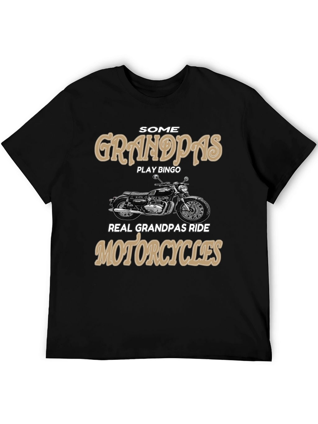 Grandpa Motorcycle Rider Graphic Tee