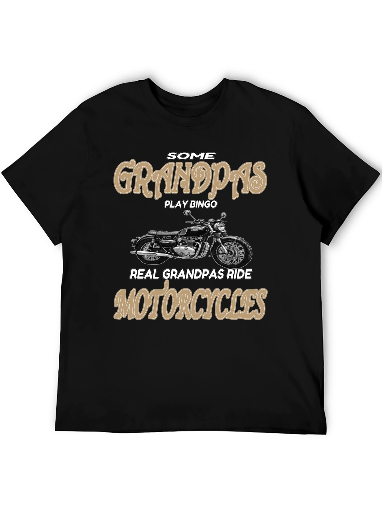 Grandpa Motorcycle Rider Graphic Tee