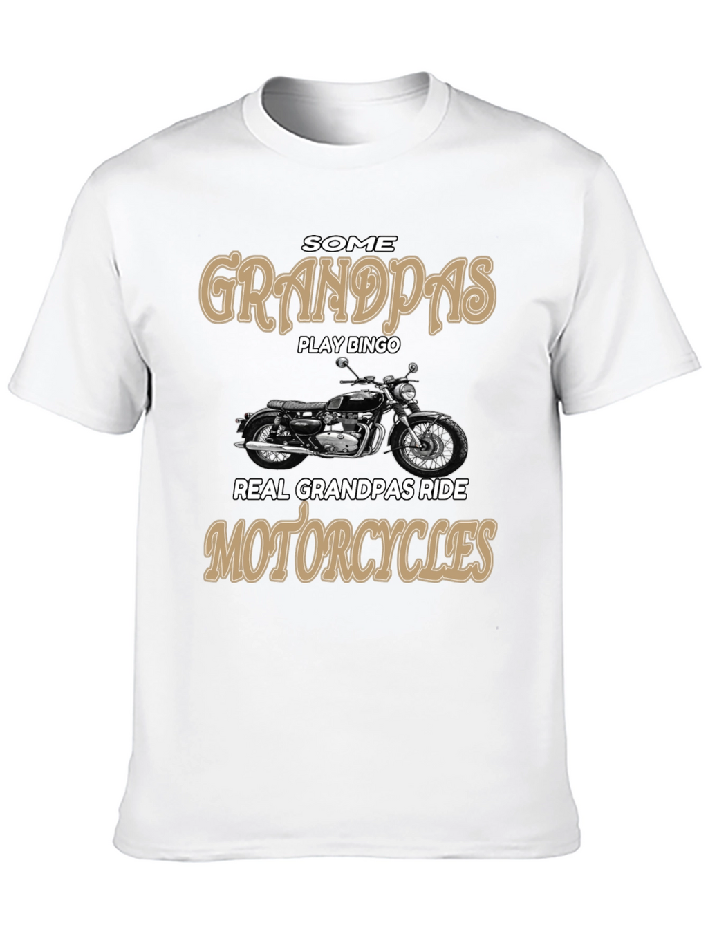 Grandpa Motorcycle Rider Graphic Tee
