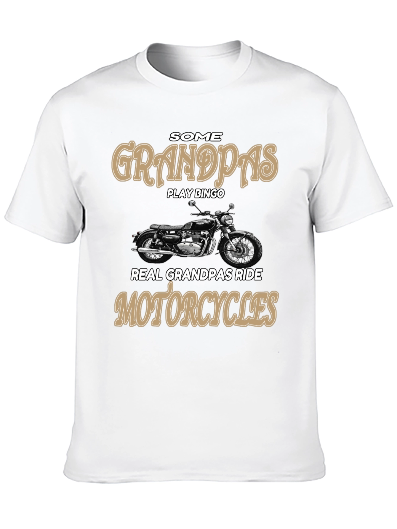 Grandpa Motorcycle Rider Graphic Tee
