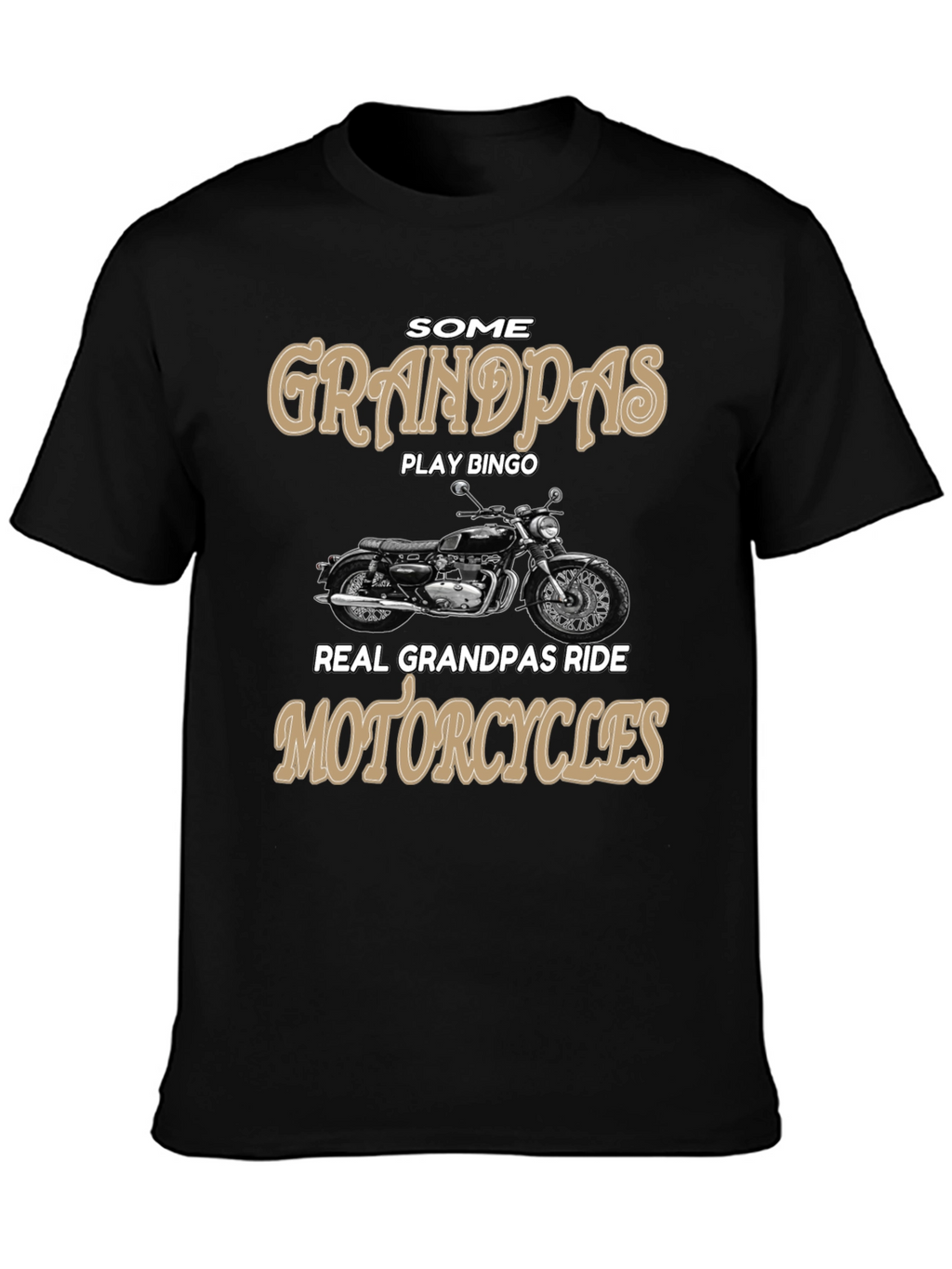 Grandpa Motorcycle Rider Graphic Tee