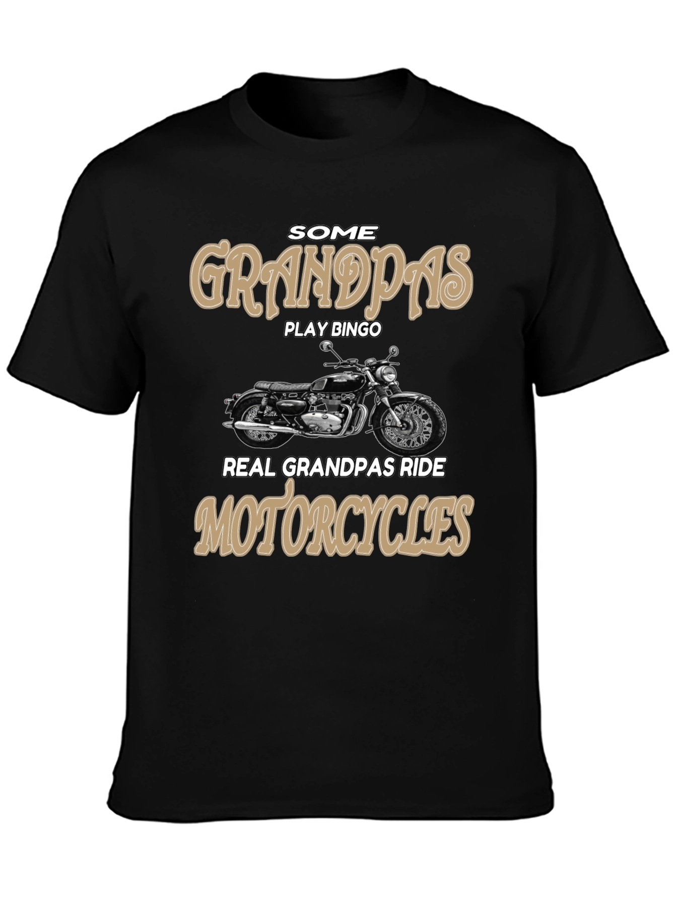 Grandpa Motorcycle Rider Graphic Tee