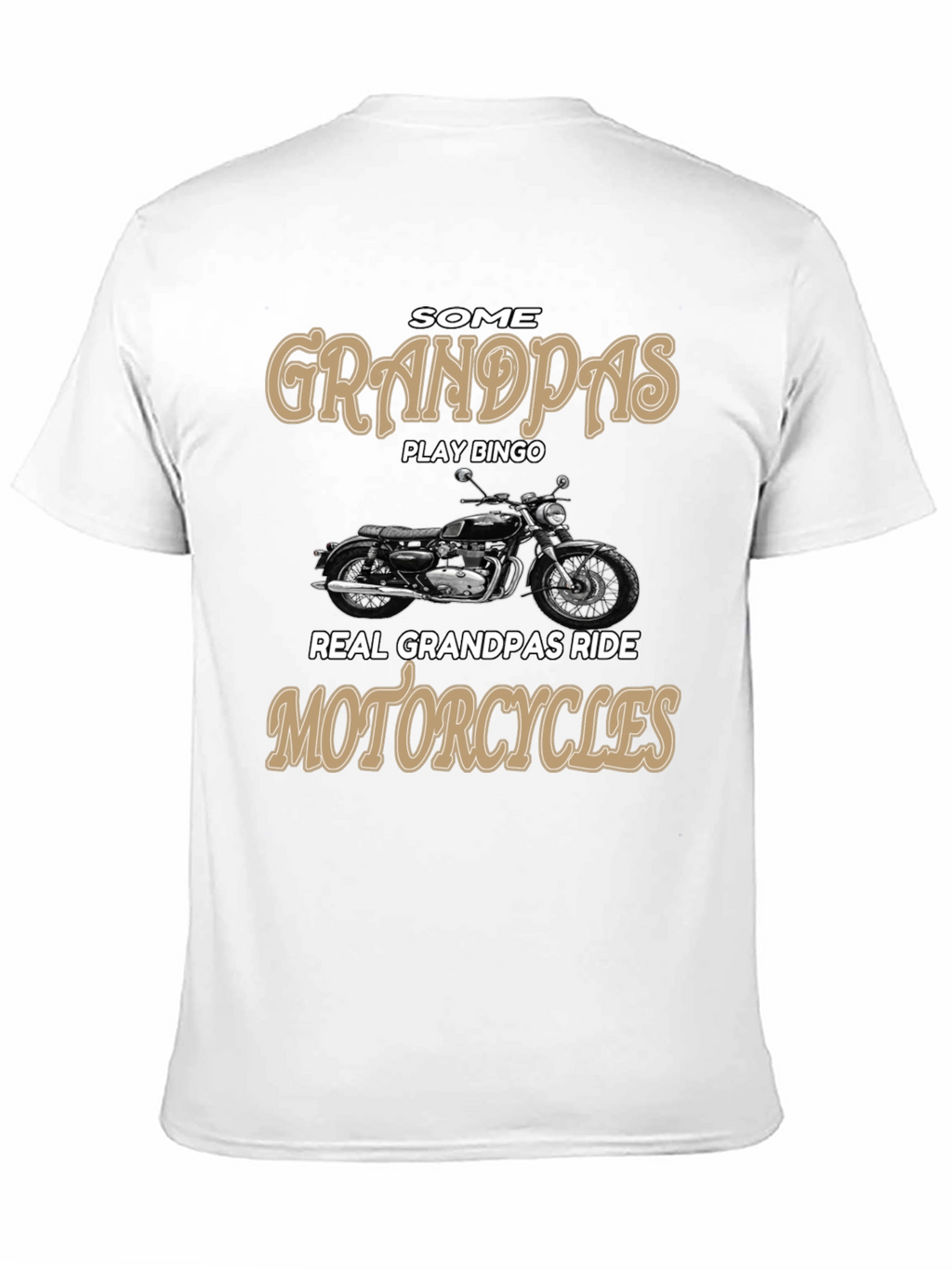 Grandpa Motorcycle Rider Graphic Tee