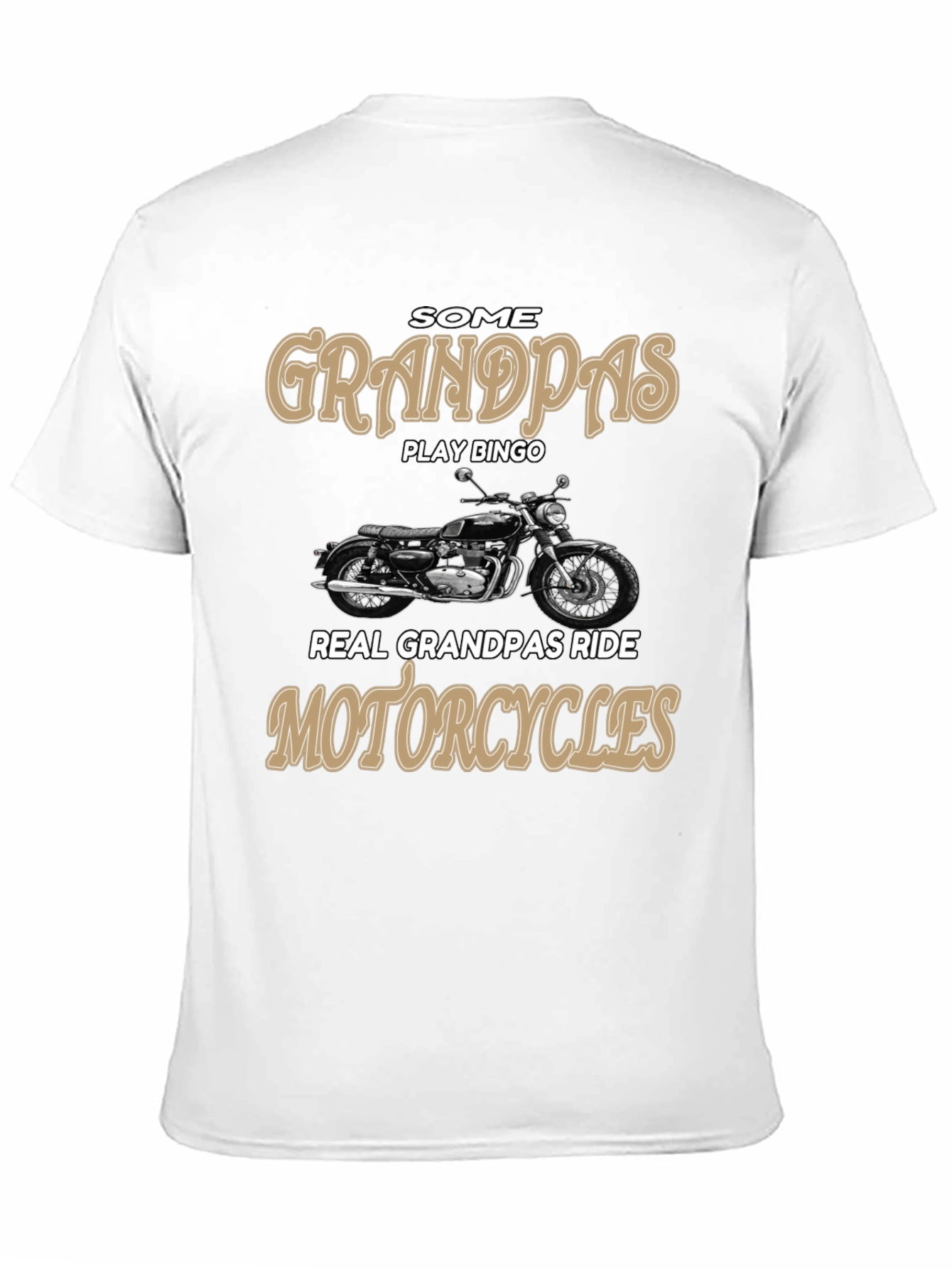 Grandpa Motorcycle Rider Graphic Tee