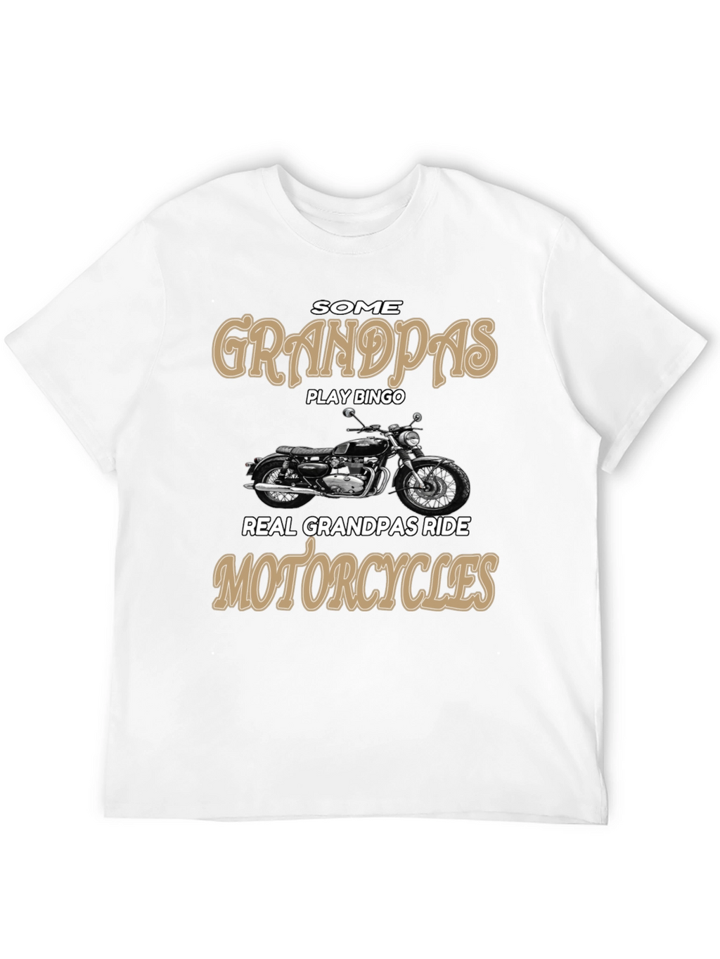 Grandpa Motorcycle Rider Graphic Tee