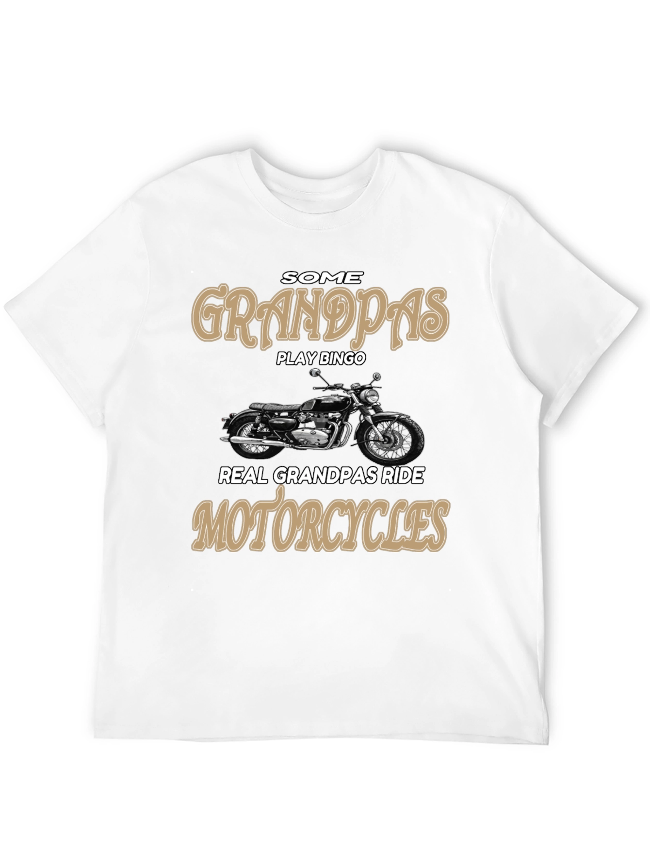Grandpa Motorcycle Rider Graphic Tee