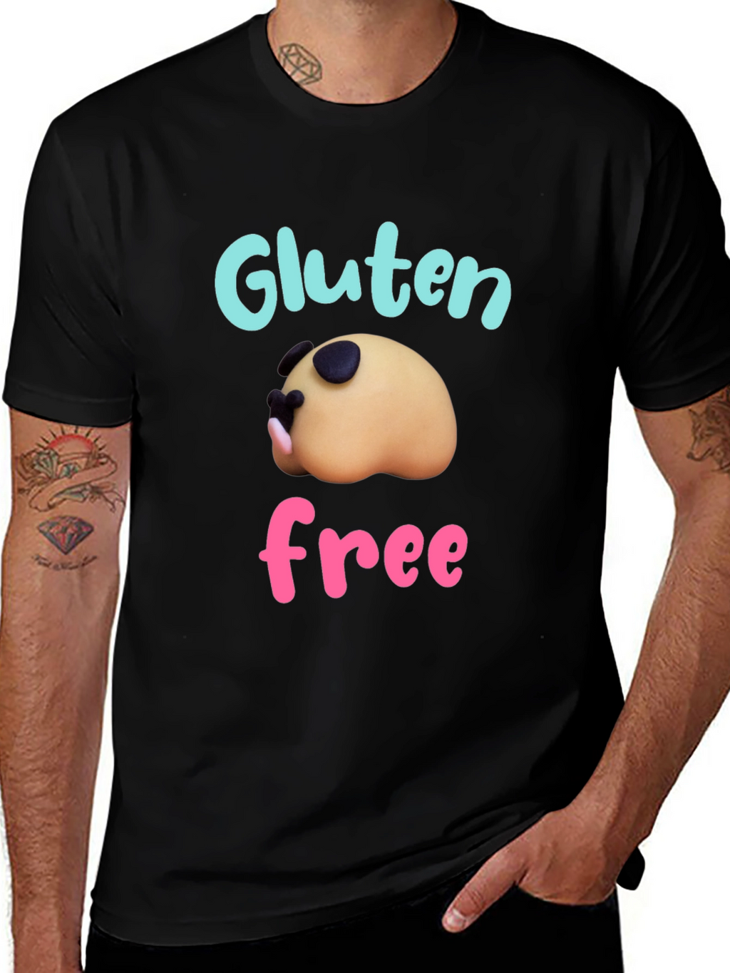 Gluten Free Pug T-Shirt