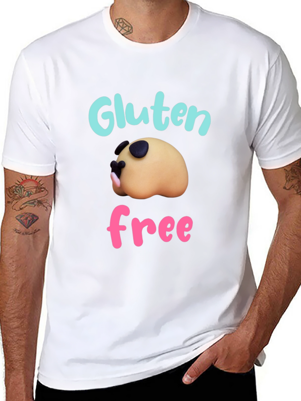 Gluten Free Pug T-Shirt