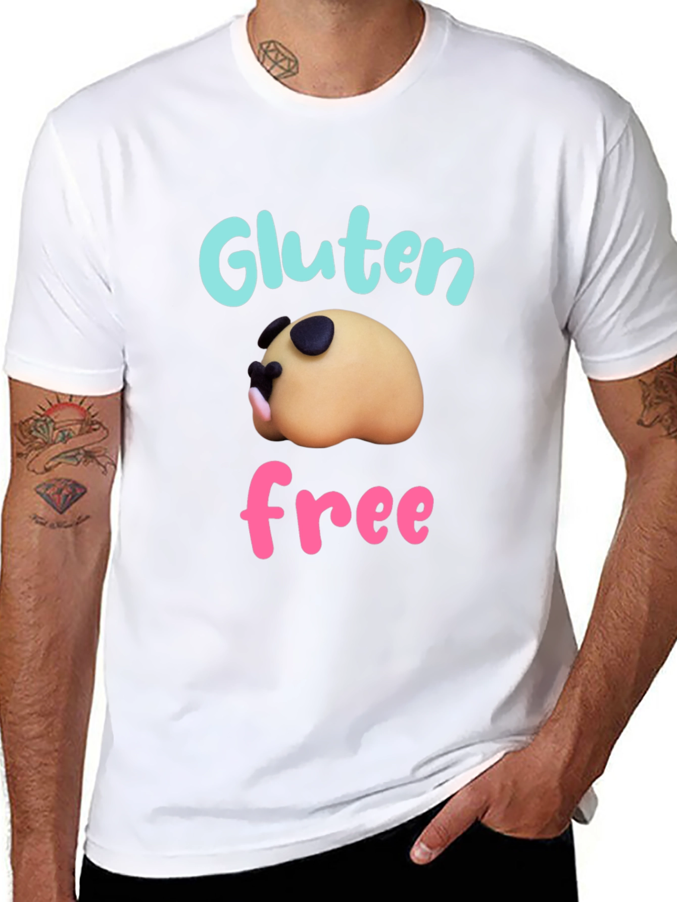 Gluten Free Pug T-Shirt