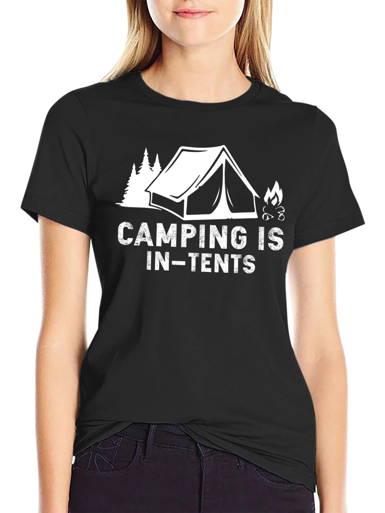 Camping is In-Tents Graphic Tee