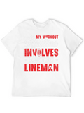 Lineman Workout Routine Graphic T-Shirt