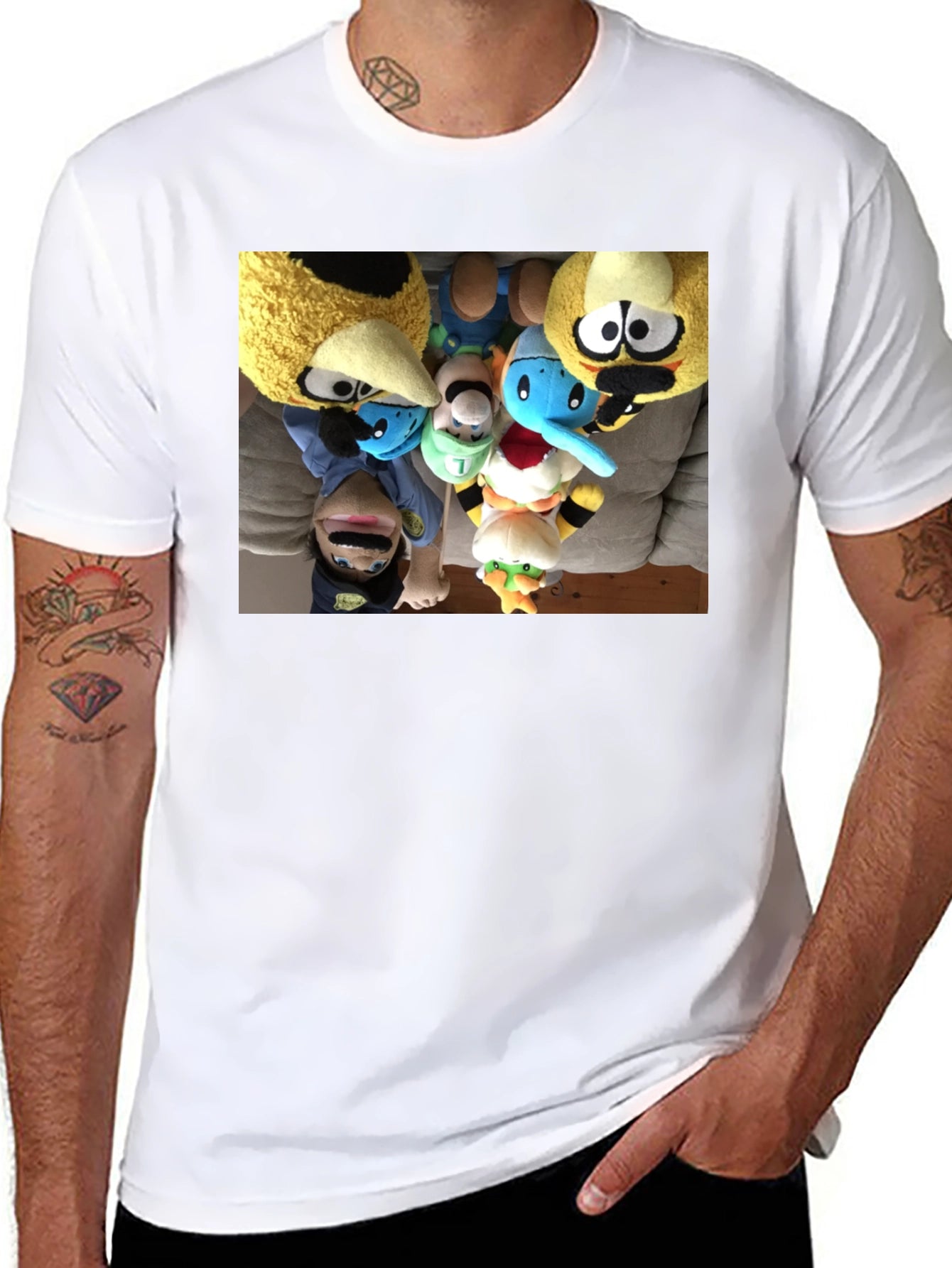 Novelty Plush Character T-Shirt - Fun & Unique Design