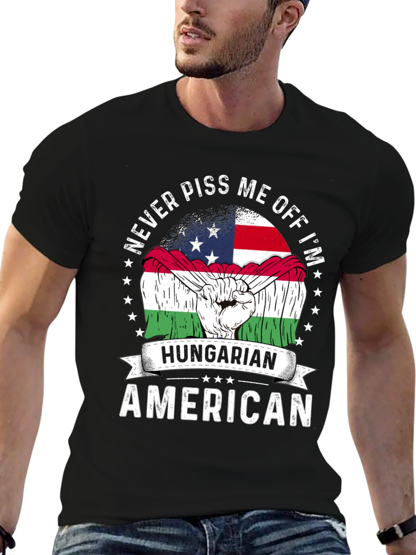 Hungarian American T-Shirt - Never Piss Me Off Tee