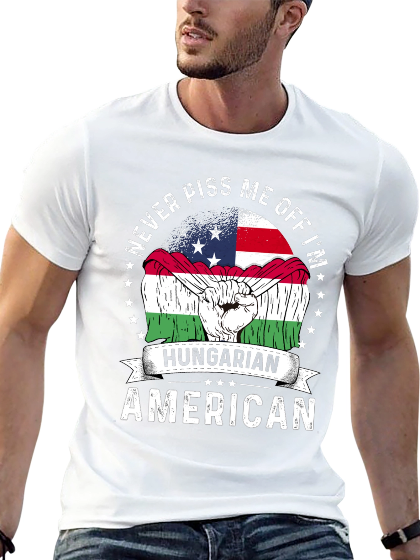 Hungarian American T-Shirt - Never Piss Me Off Tee