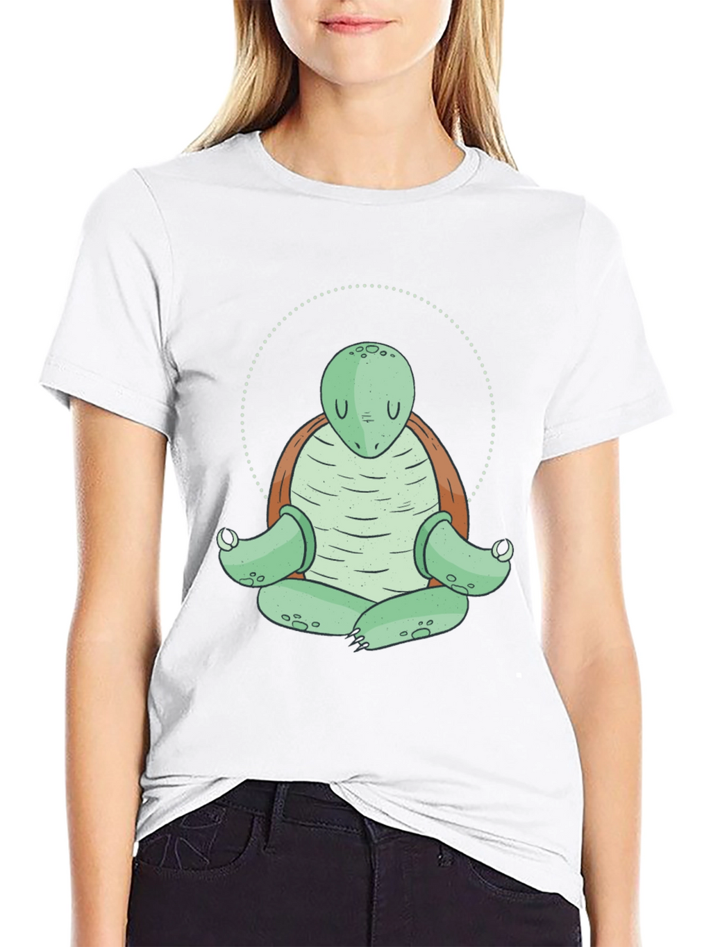 Meditating Turtle T-Shirt - Zen Sea Turtle Tee