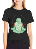 Meditating Turtle T-Shirt - Zen Sea Turtle Tee