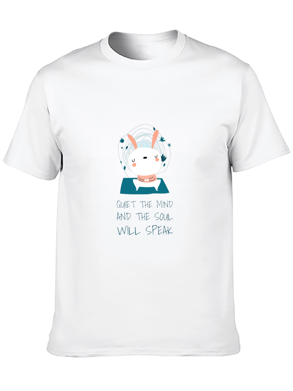 Quiet the Mind T-Shirt - Zen Bunny Meditation