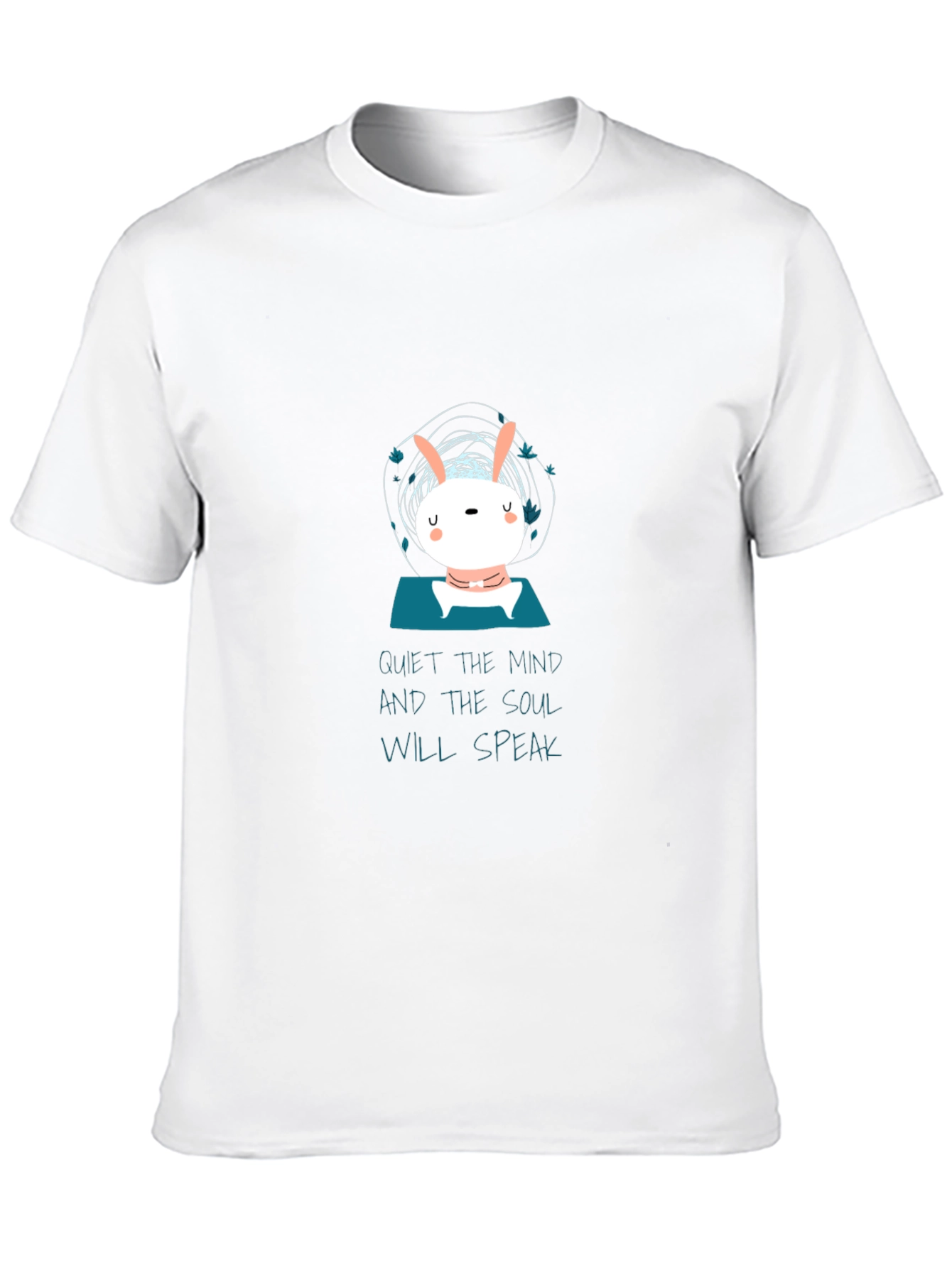 Quiet the Mind T-Shirt - Zen Bunny Meditation