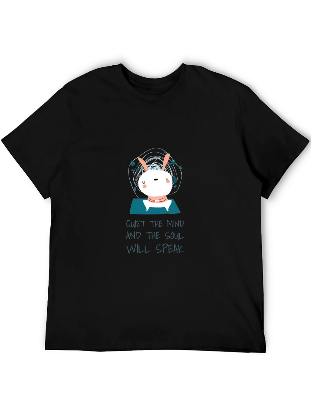 Quiet the Mind T-Shirt - Zen Bunny Meditation