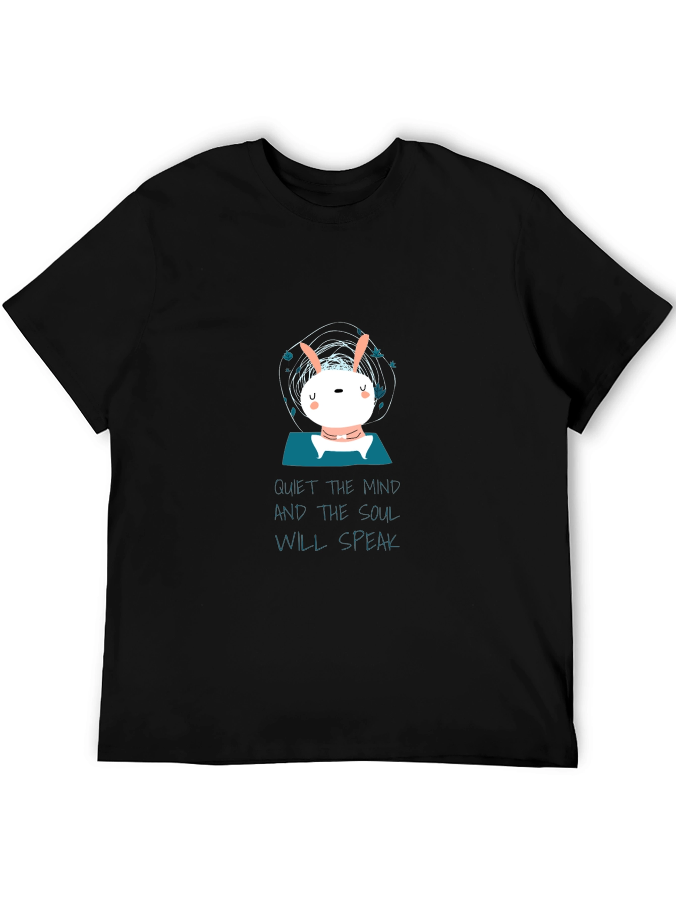 Quiet the Mind T-Shirt - Zen Bunny Meditation