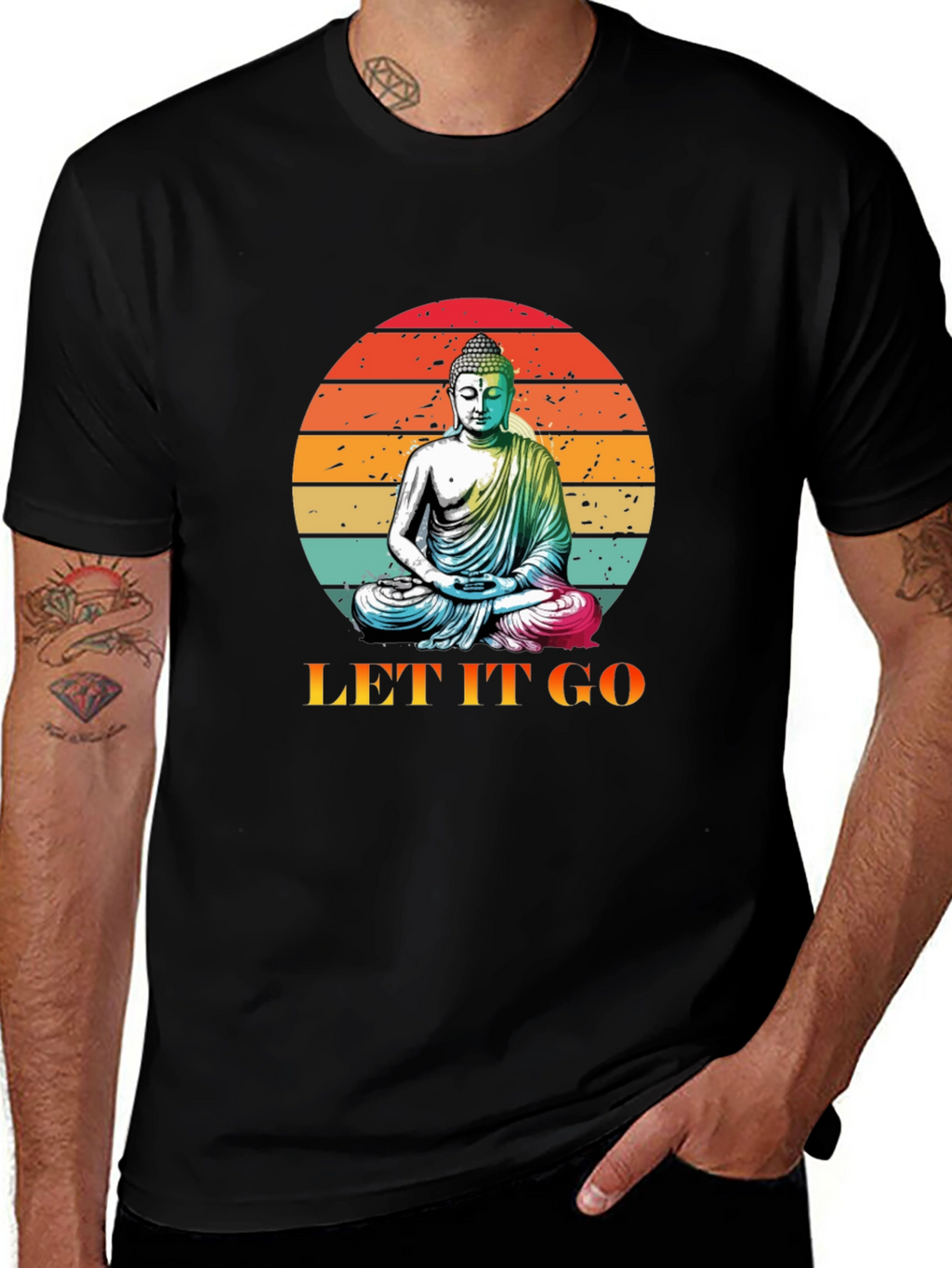 Buddha Let It Go Graphic Tee