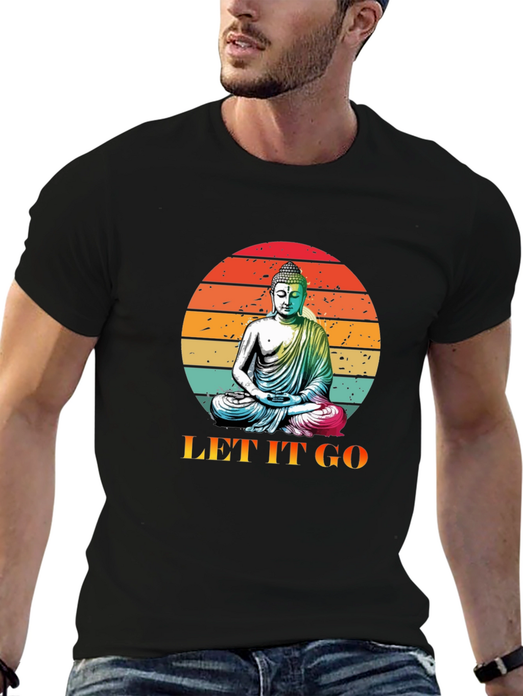 Buddha Let It Go Graphic Tee
