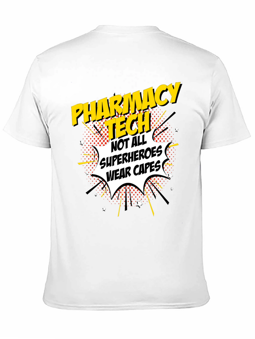 Pharmacy Tech Superhero Graphic T-Shirt