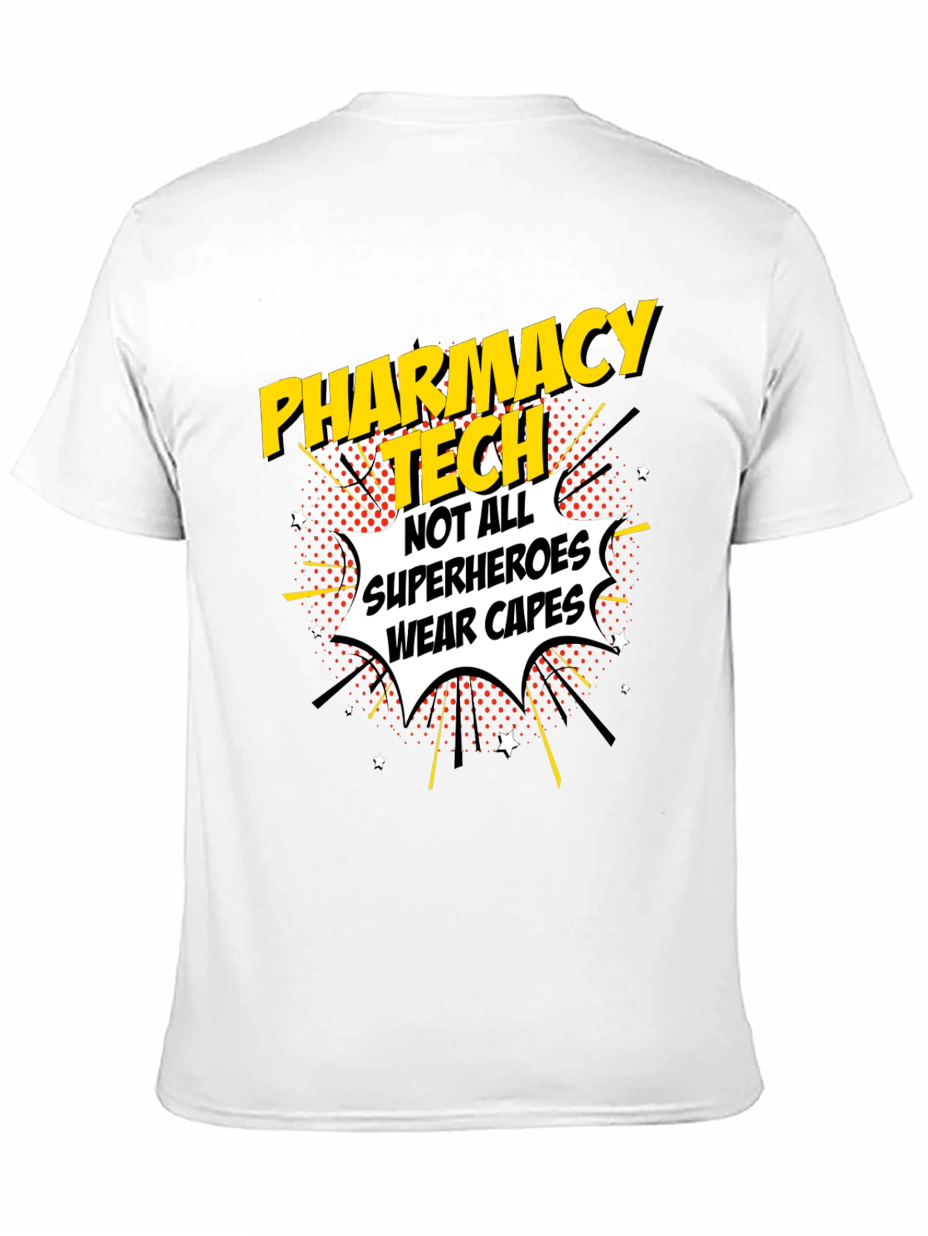 Pharmacy Tech Superhero Graphic T-Shirt