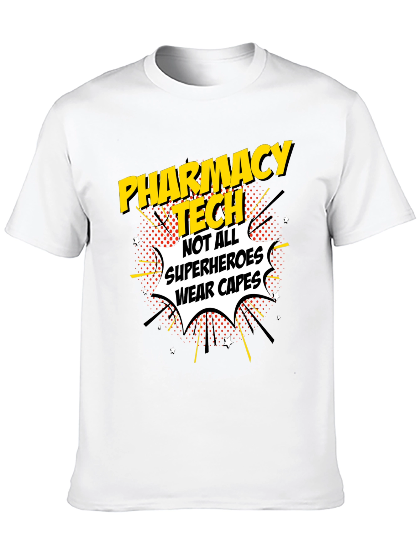 Pharmacy Tech Superhero Graphic T-Shirt