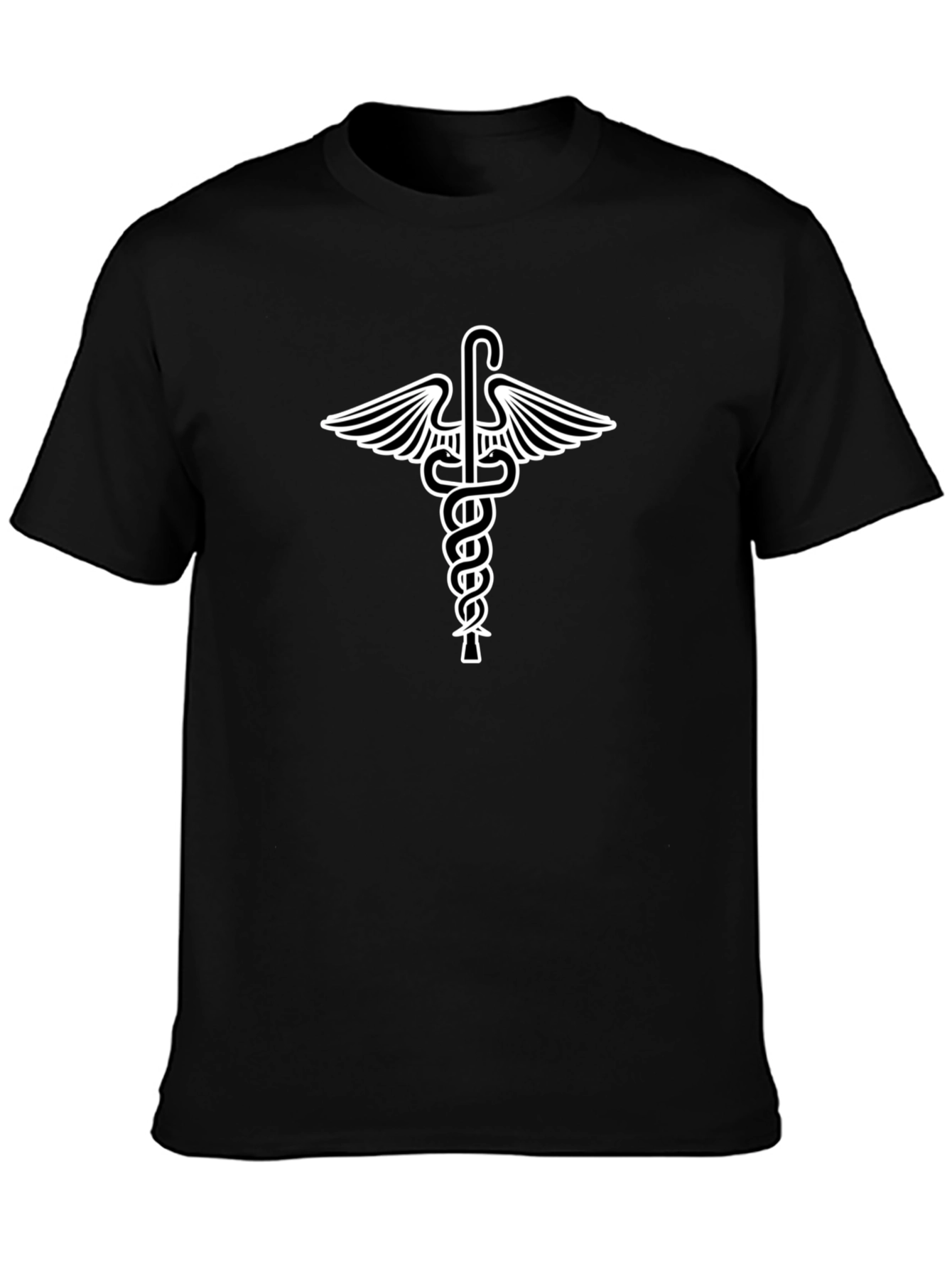 Caduceus Symbol Graphic T-Shirt