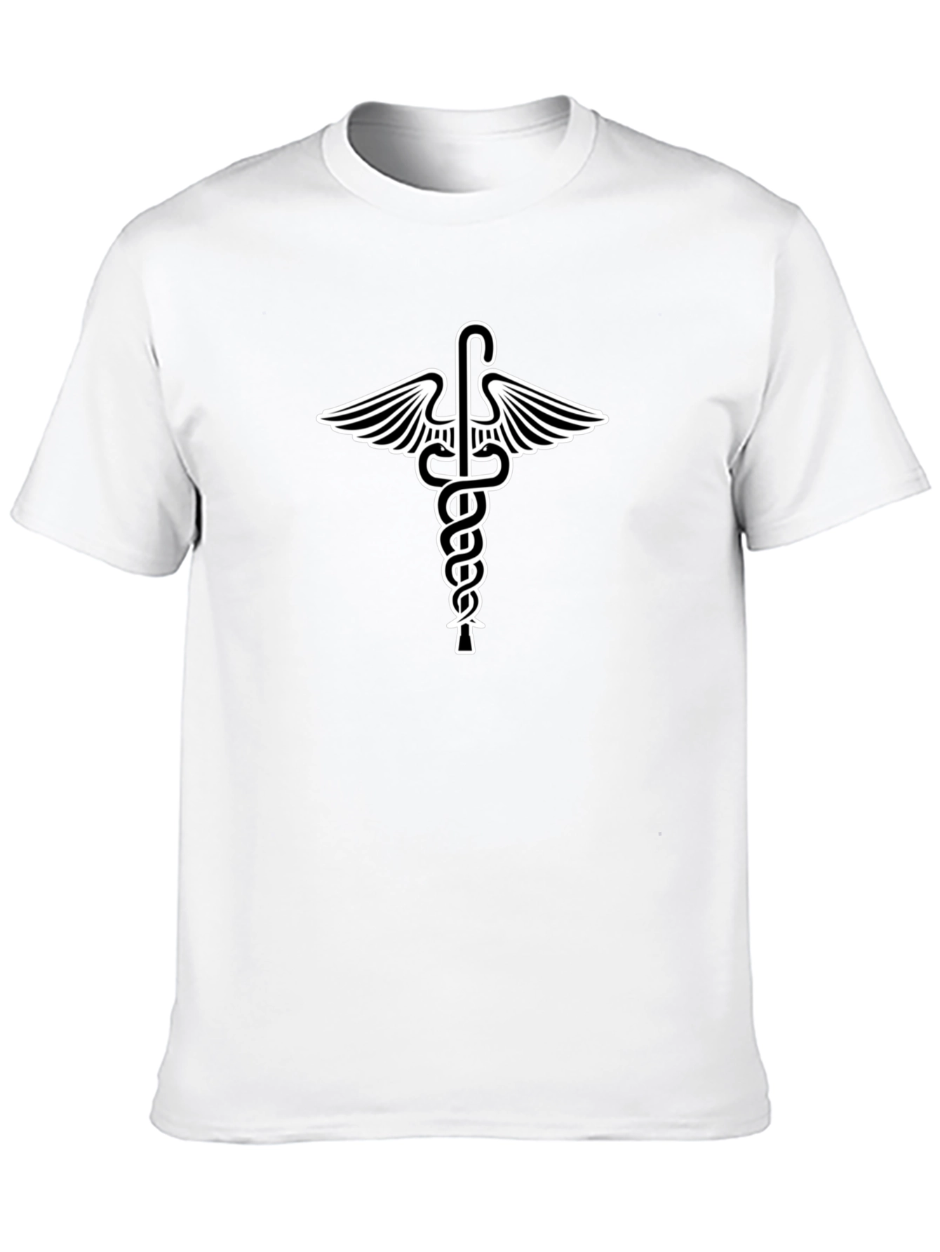 Caduceus Symbol Graphic T-Shirt