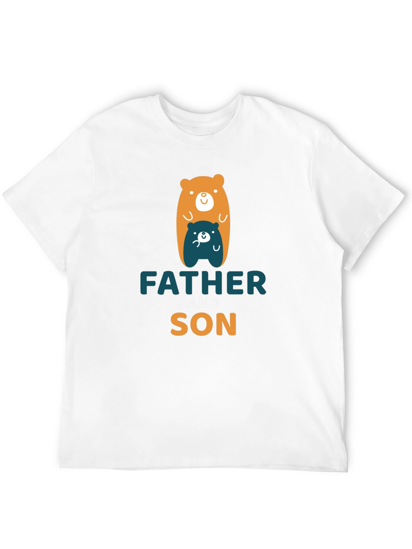 Father and Son Graphic Tee - Black