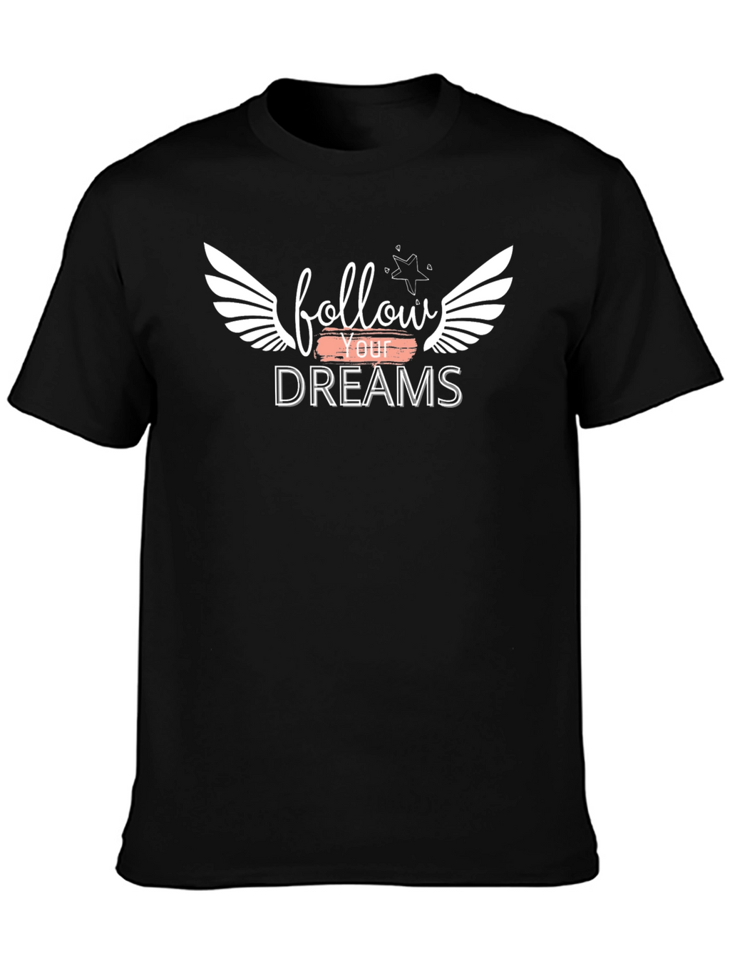 Follow Your Dreams Graphic Tee - Black