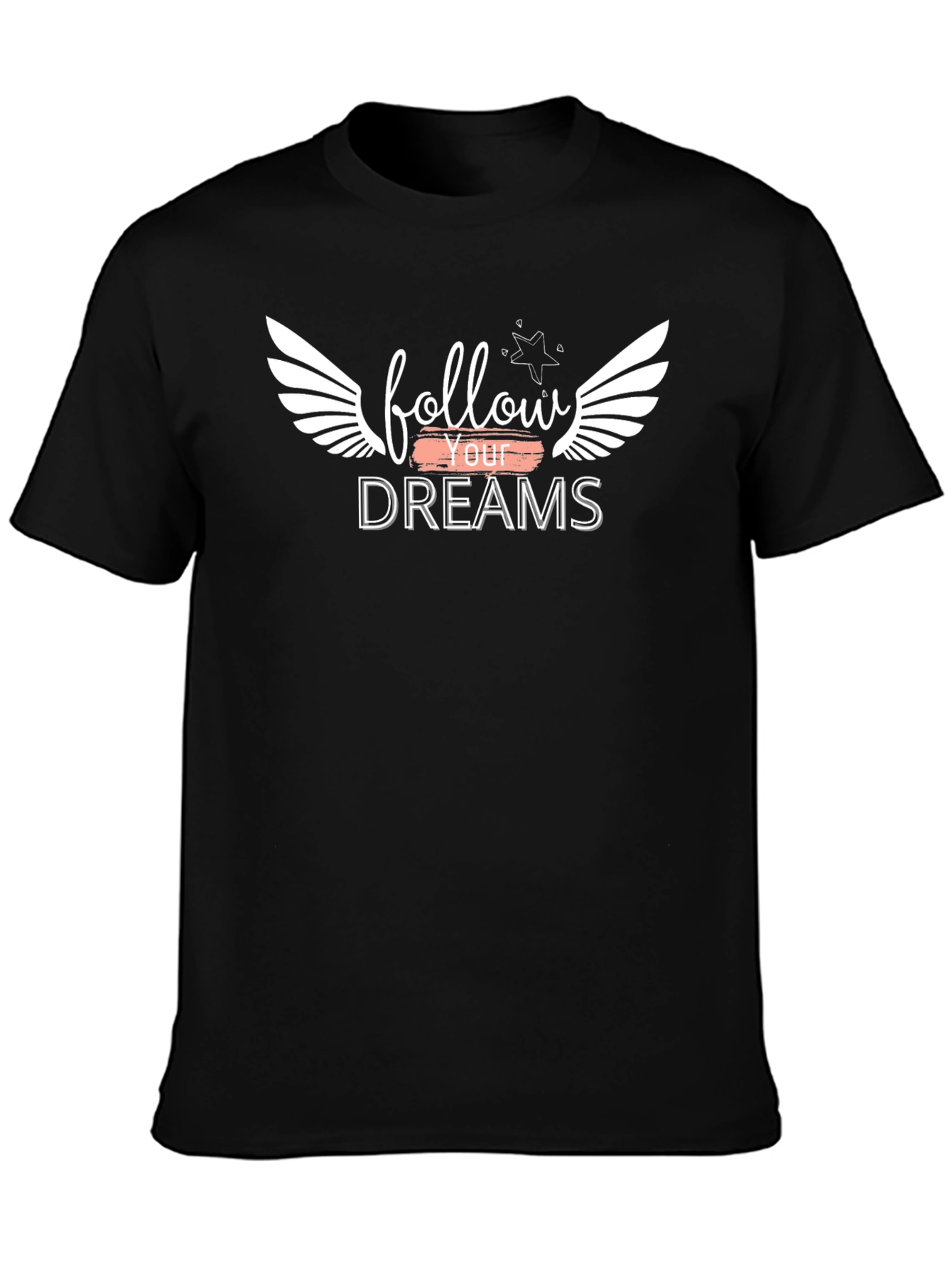 Follow Your Dreams Graphic Tee - Black