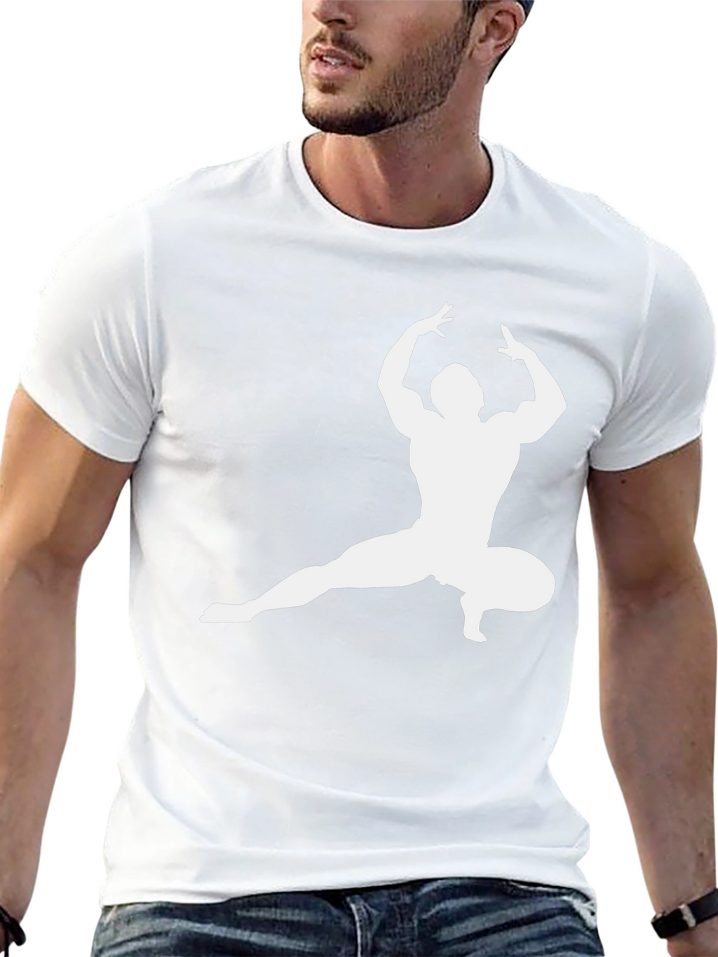 Martial Arts Pose Graphic T-Shirt