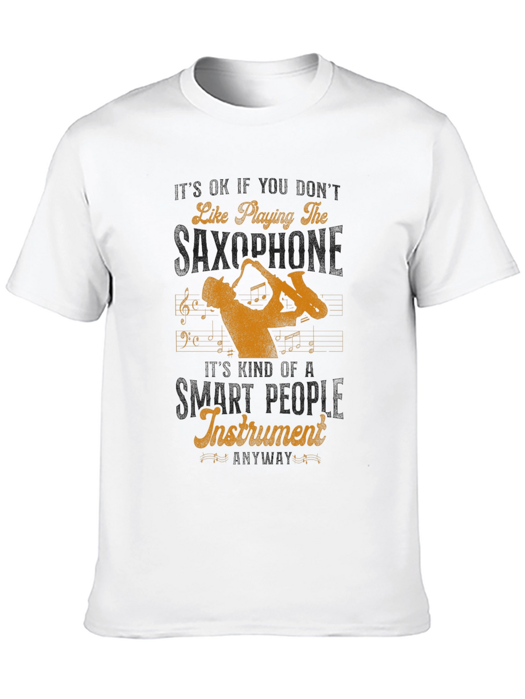 Saxophone Player Graphic Tee - Musical Instrument Lover Shirt