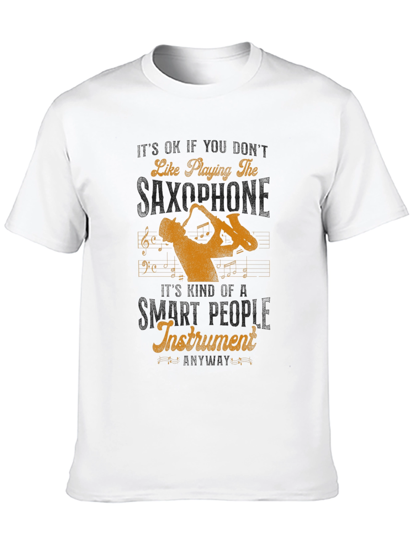 Saxophone Player Graphic Tee - Musical Instrument Lover Shirt