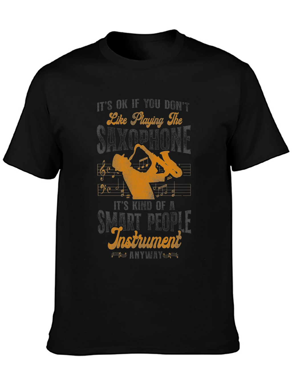 Saxophone Player Graphic Tee - Musical Instrument Lover Shirt