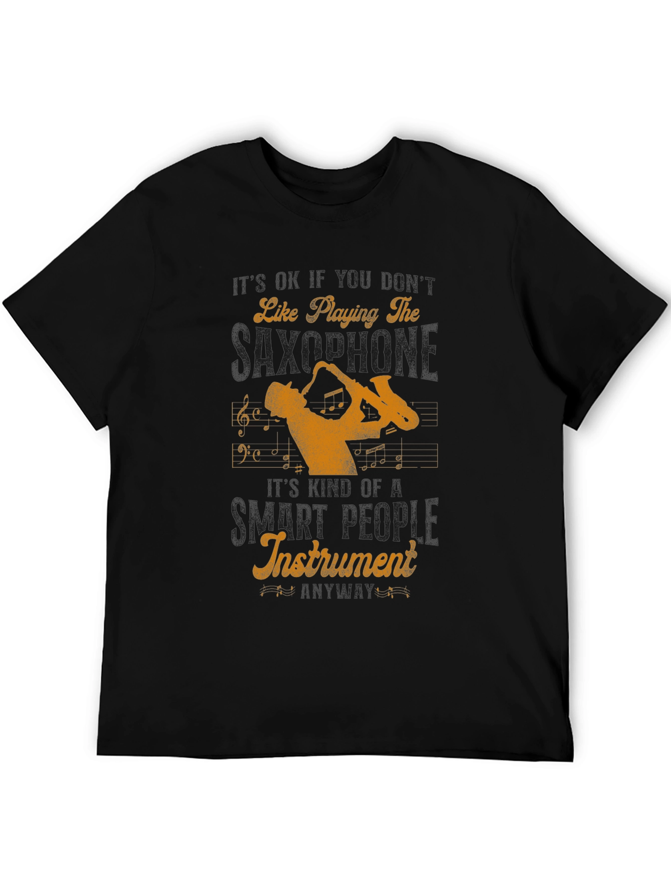 Saxophone Player Graphic Tee - Musical Instrument Lover Shirt