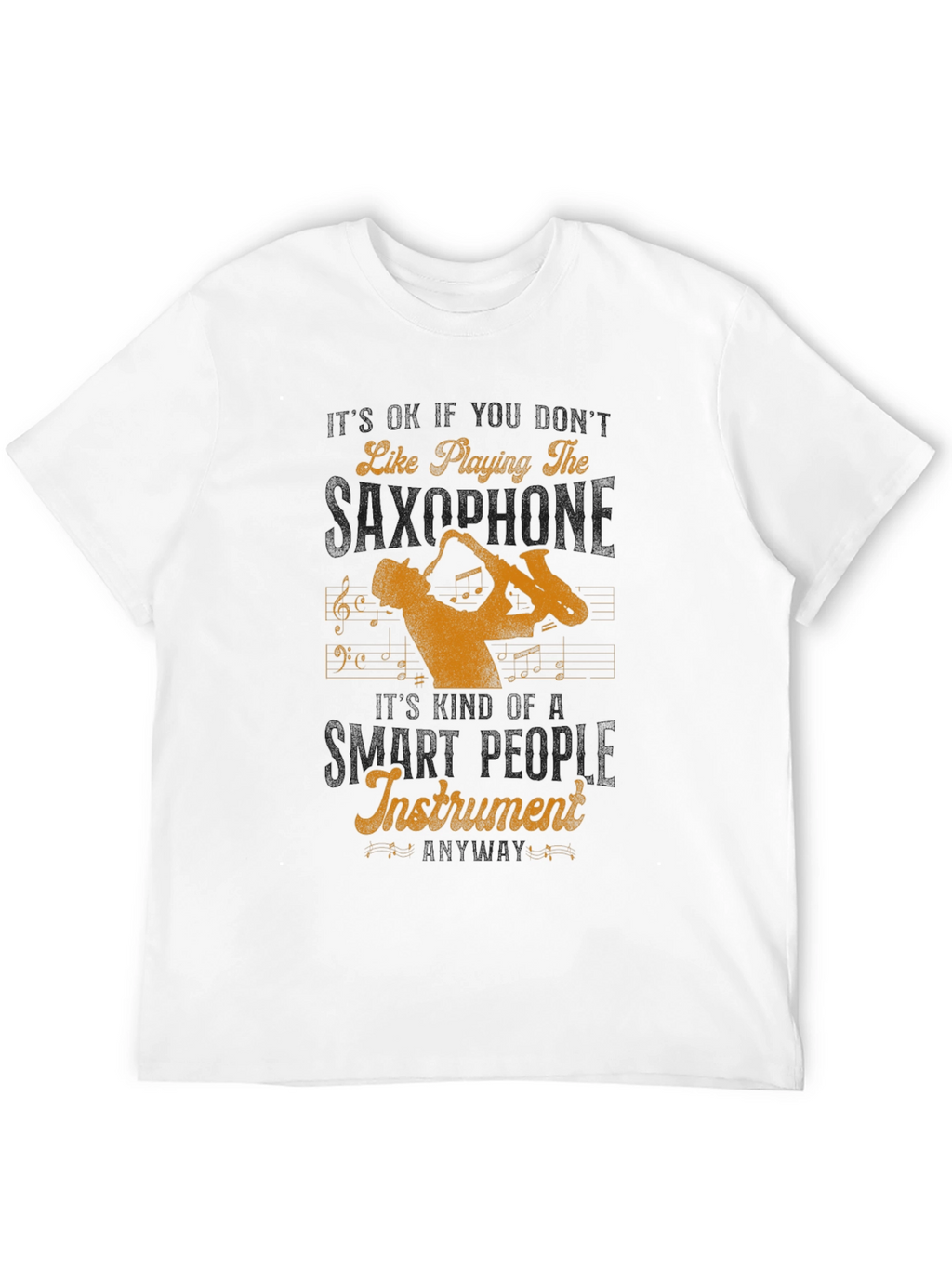 Saxophone Player Graphic Tee - Musical Instrument Lover Shirt