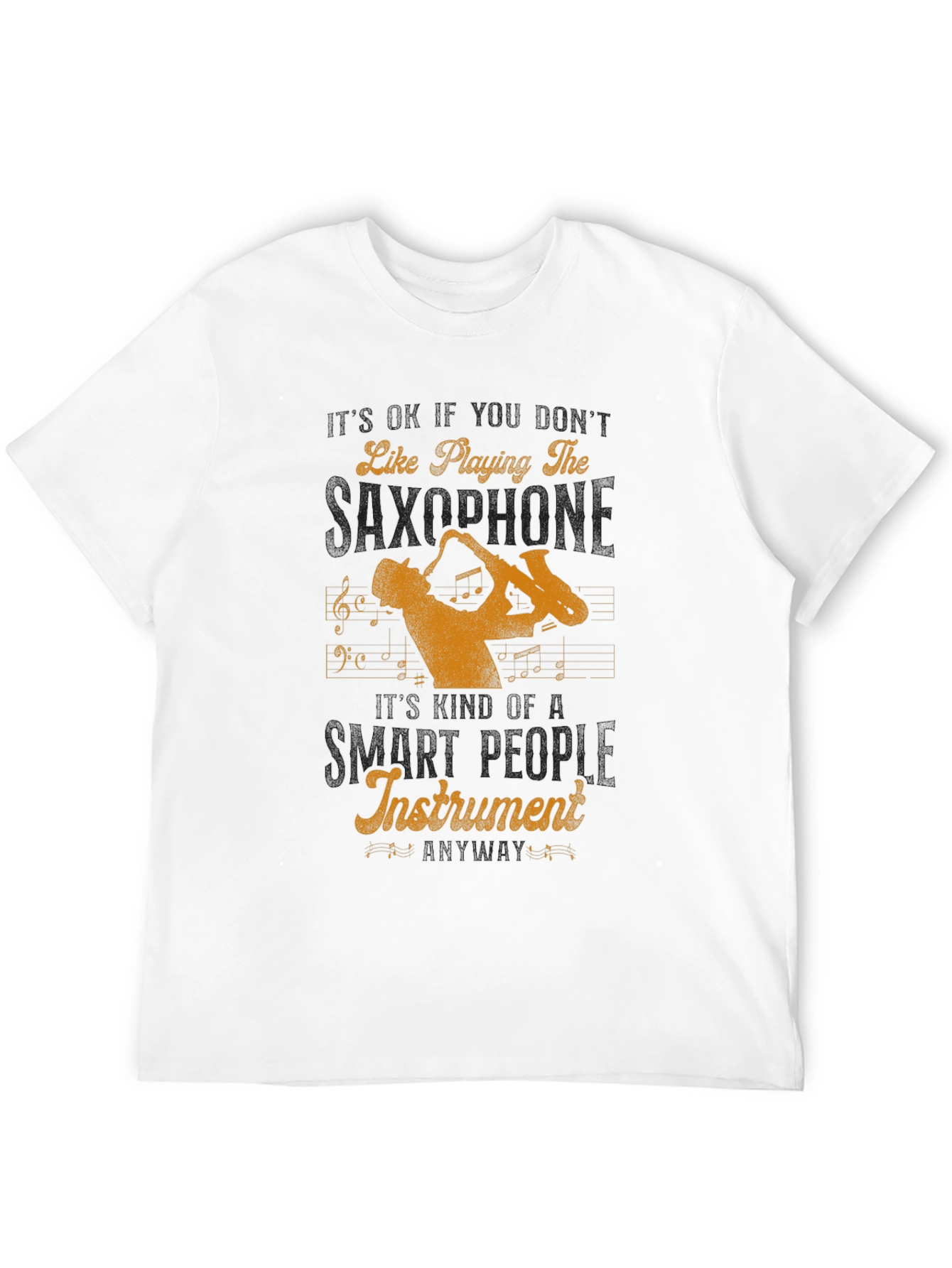 Saxophone Player Graphic Tee - Musical Instrument Lover Shirt