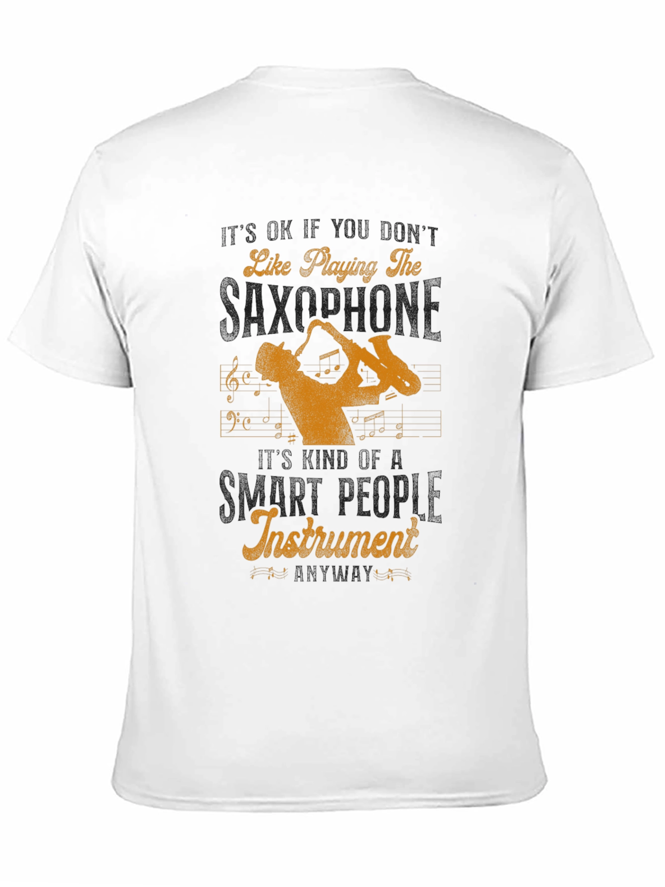 Saxophone Player Graphic Tee - Musical Instrument Lover Shirt