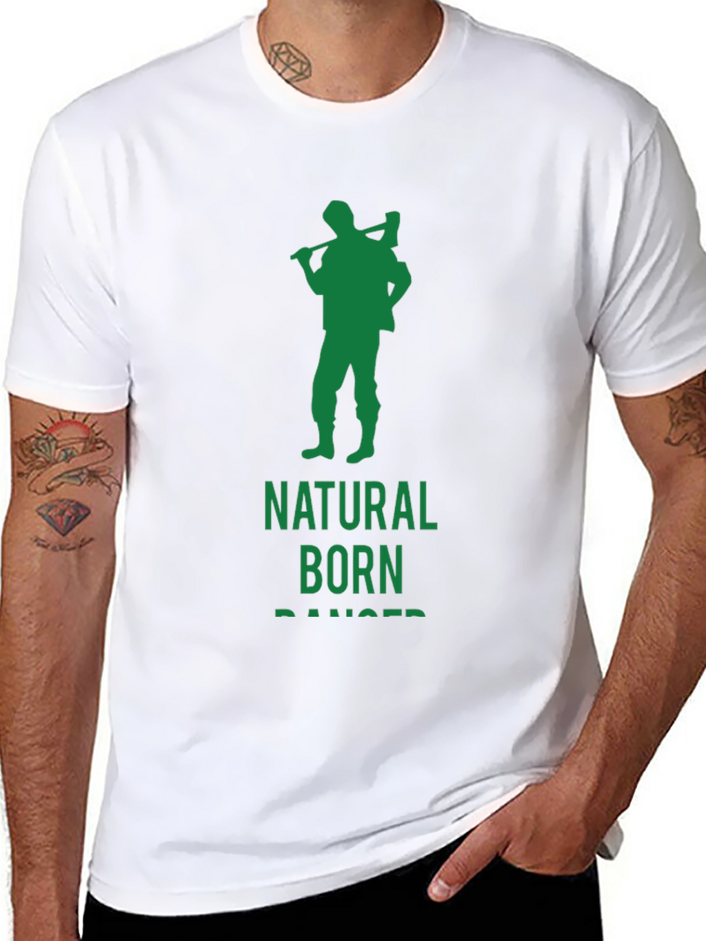 Natural Born Ranger Graphic Tee - Black