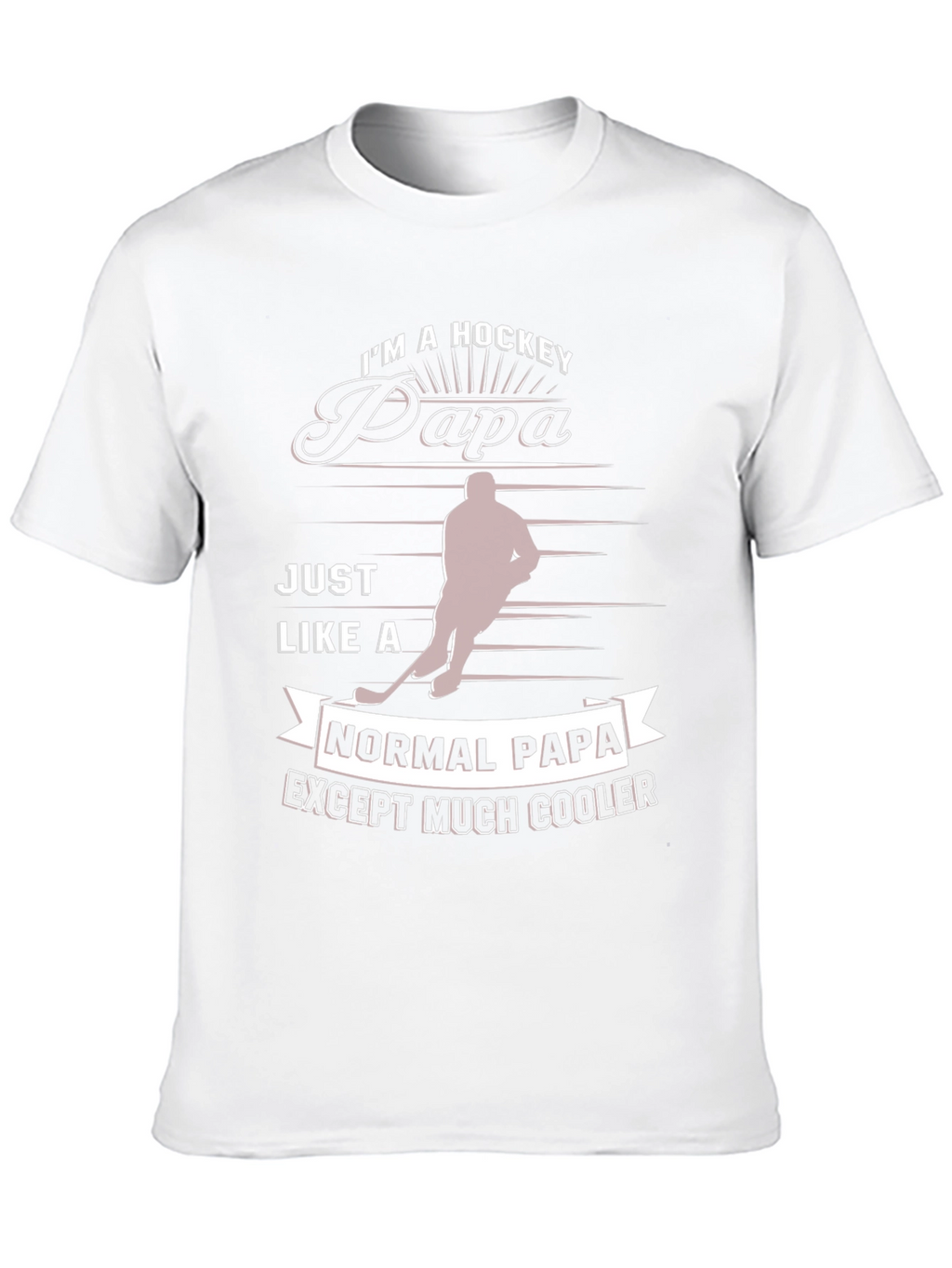 Hockey Papa T-Shirt - Cool Dad Tee