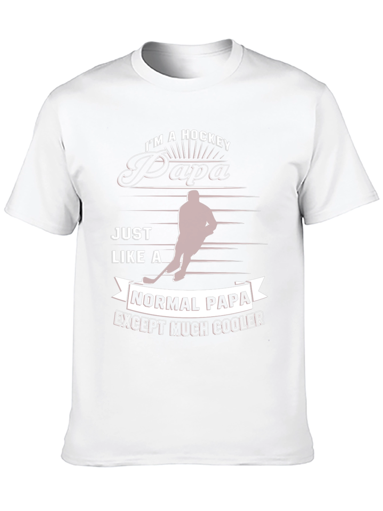 Hockey Papa T-Shirt - Cool Dad Tee