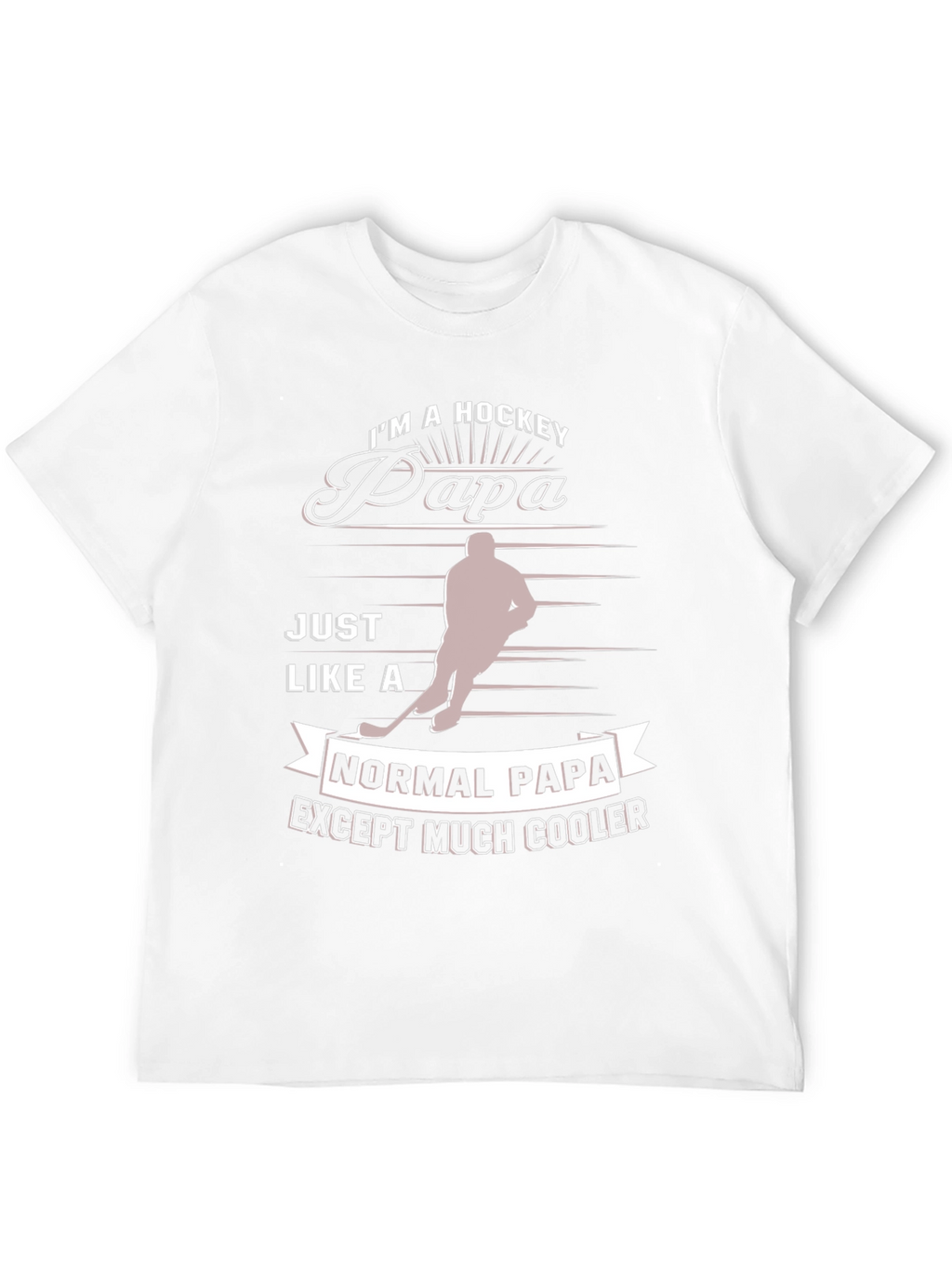 Hockey Papa T-Shirt - Cool Dad Tee