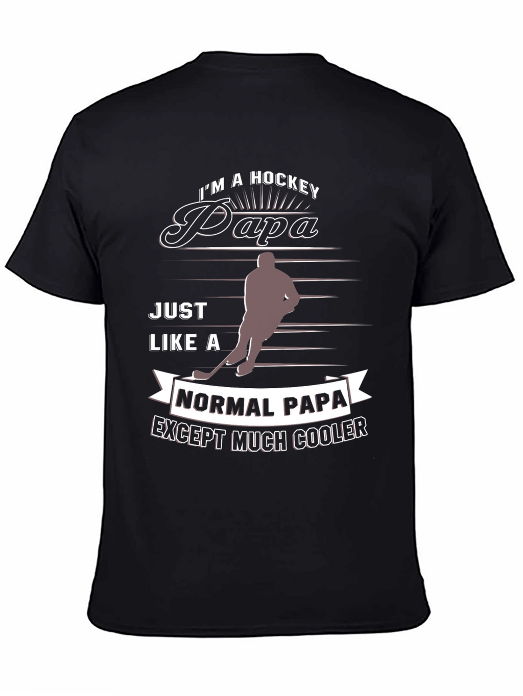 Hockey Papa T-Shirt - Cool Dad Tee