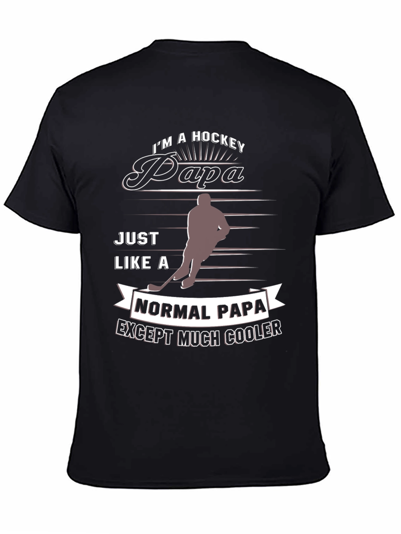 Hockey Papa T-Shirt - Cool Dad Tee