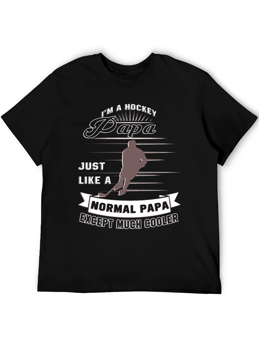Hockey Papa T-Shirt - Cool Dad Tee