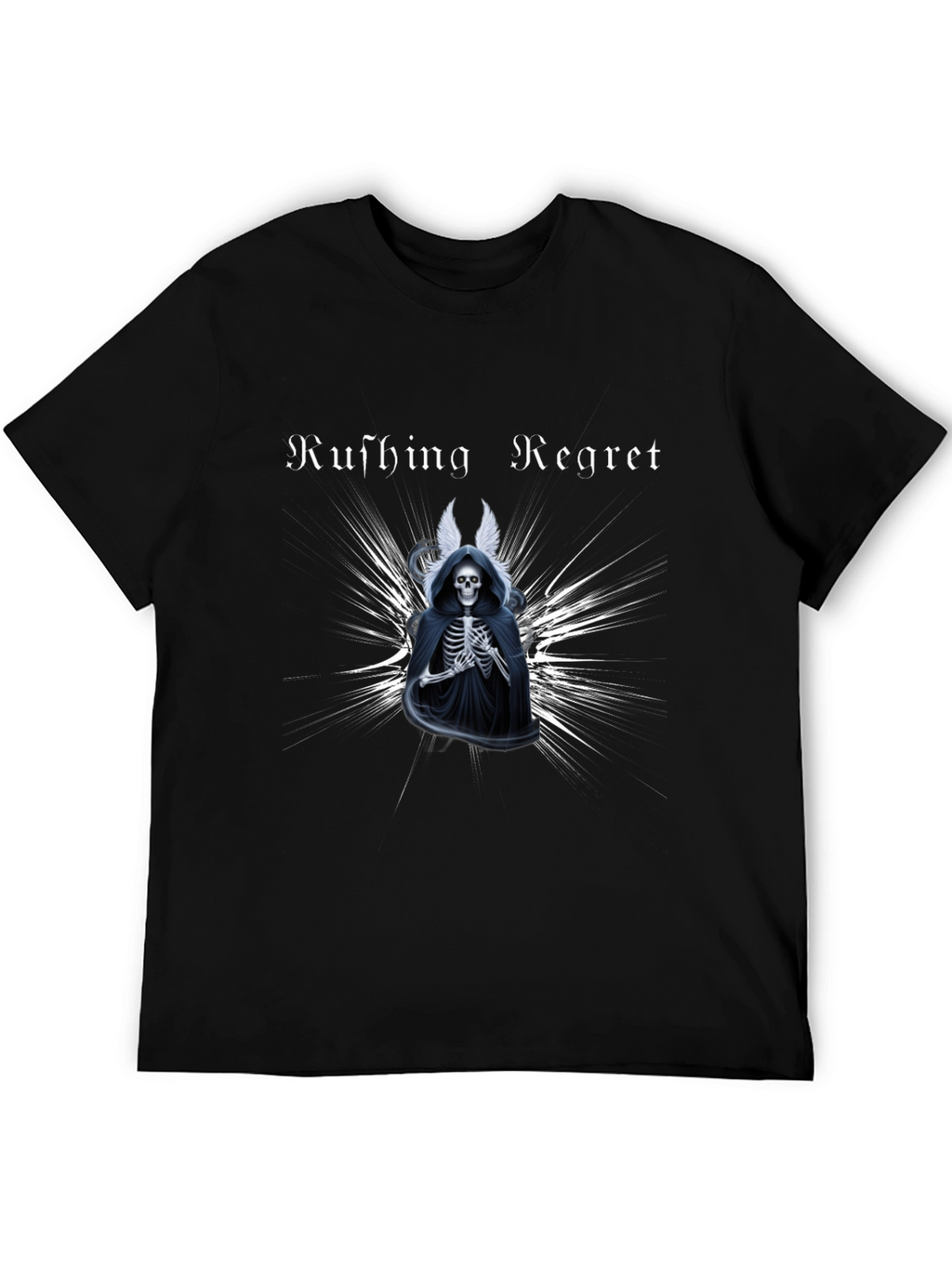 Rushing Regret Skeleton Graphic T-Shirt